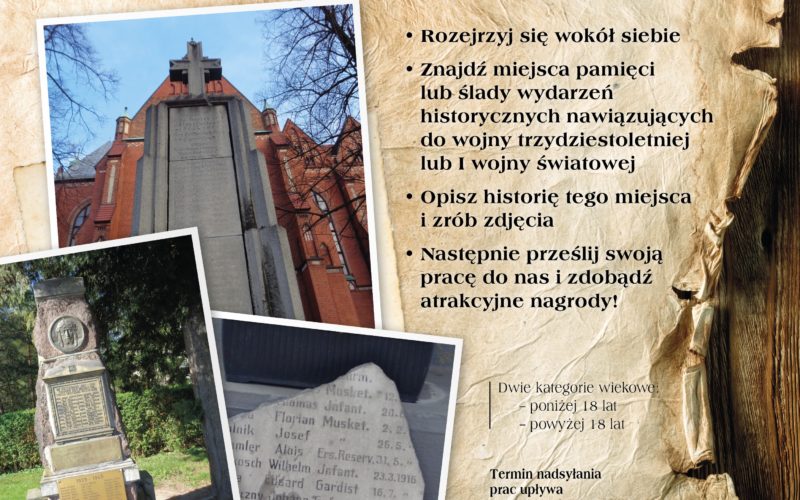 Konkurs – „1618 – 1918. Miejsca pamięci na Górnym Śląsku”