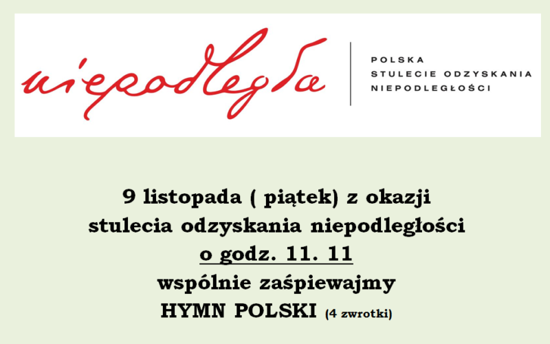 Wspólnie śpiewanie Hymnu Polski