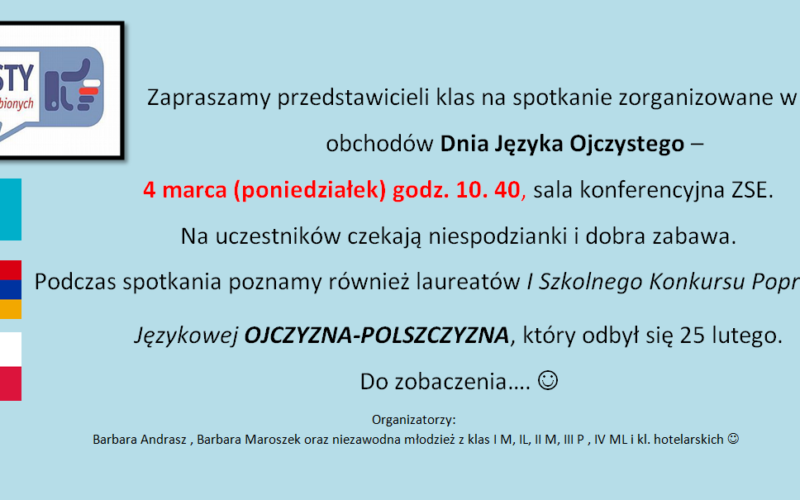 4 marca świętujemy Dzień Języka Ojczystego
