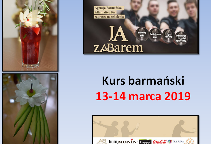 Kurs barmański „Ja za barem”