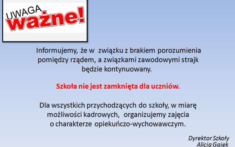 WAŻNE!