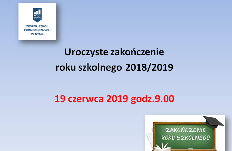 Uroczyste zakończenie roku szkolnego