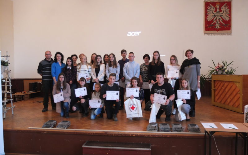 V miejsce podczas etapu rejonowego Ogólnopolskiej Olimpiady Promocji Zdrowego Stylu Życia PCK