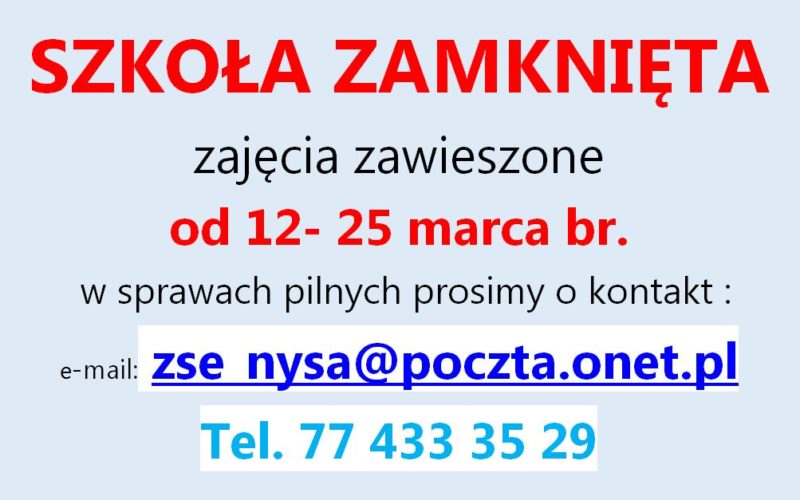 Szkoła zamknięta