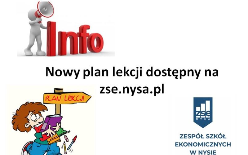 Zmiana planu od poniedziałku 27.04.2020