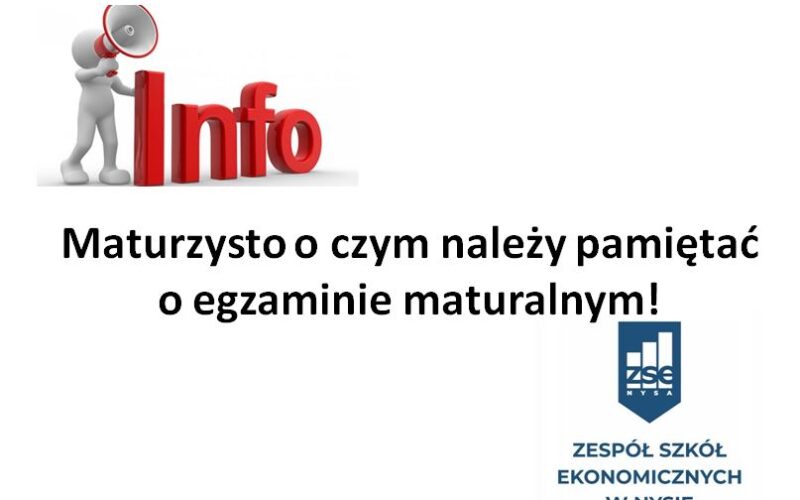 Informacje dla maturzystów