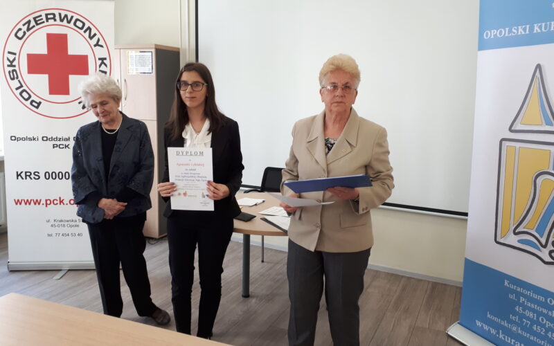 V msc. Agnieszki podczas okręgowego etapu Ogólnopolskiej Olimpiady Promocji Zdrowego Stylu Życia PCK