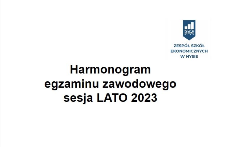 Harmonogram sesji LATO 2026