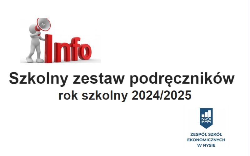 Szkolny zestaw podręczników na rok szkolny 2024/2025
