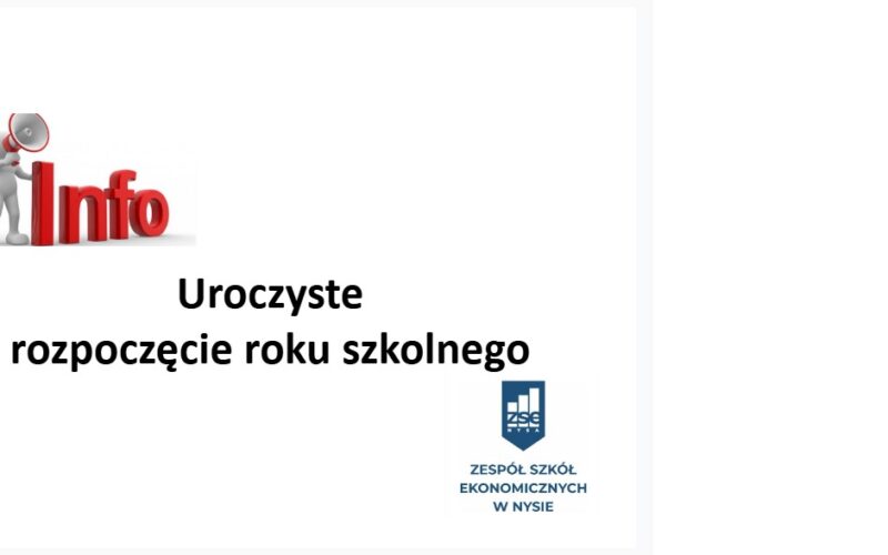 Uroczyste rozpoczęcie roku szkolnego 2026/2027